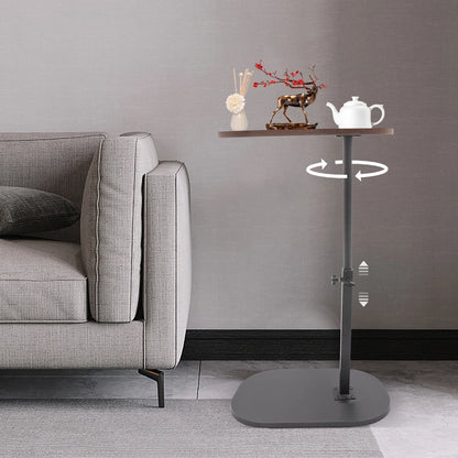 Table d'appoint moderne autoportante en forme de C, petite table basse, table d'appoint réglable en hauteur