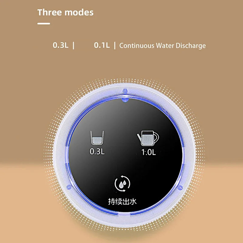 Electric Water Pump Smart Rechargeable Automatic Water Dispenser for Gallon Drinking Portable Water Bottle Pump for Home Office
