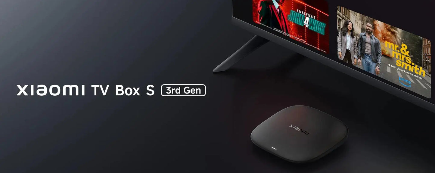Xiaomi TV Box S 3nd Gen Global Version 2G RAM 32G ROM 4K UHD Dolby Vision HDR10+ Google TV WIFI 6  BT5.2 Google Assistant