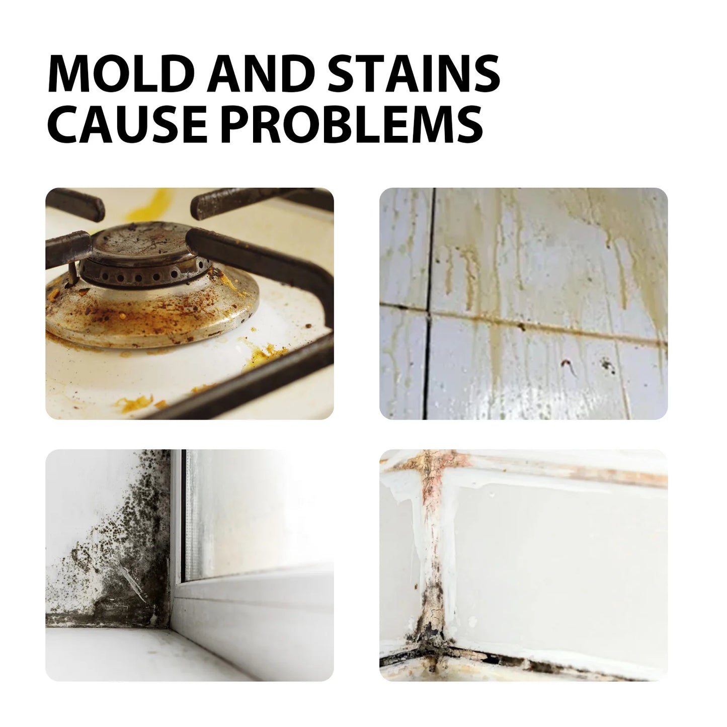 Mold Stain Cleaning Gel Household Doors Windows Walls Tile Gaps High-Efficiency Mildew Removal And Decontamination Cleaner 100ml