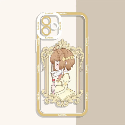 Anime Sakura Clear Case For Xiaomi 13T 12T 11T 10T 14 13 12 11 Lite 5G NE POCO F6 X6 Pro X3 NFC X5 X4 GT F3 F4 F5 M6 M5S C65