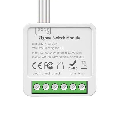 Zigbee/Wifi 1/2/3/4CH MINI Smart Switch Two-Way Control Wireless Light Switch Smart Home Automation Via Alexa Google SmartLife