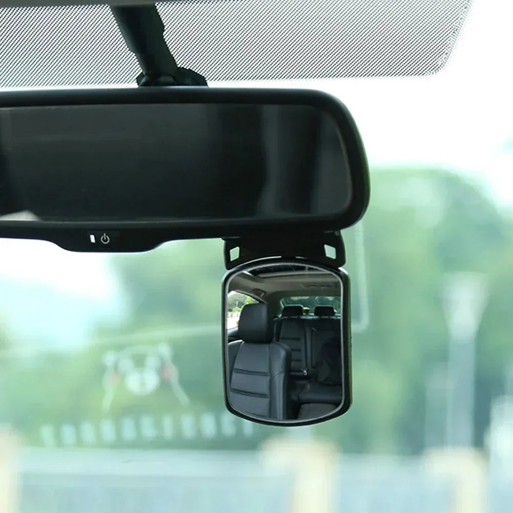 Auto Observing Back Seat Auxiliary Mirror Rotating Baby Car Rearview Baby Monitor Car Safety View Back Seat Mirror Car Interior