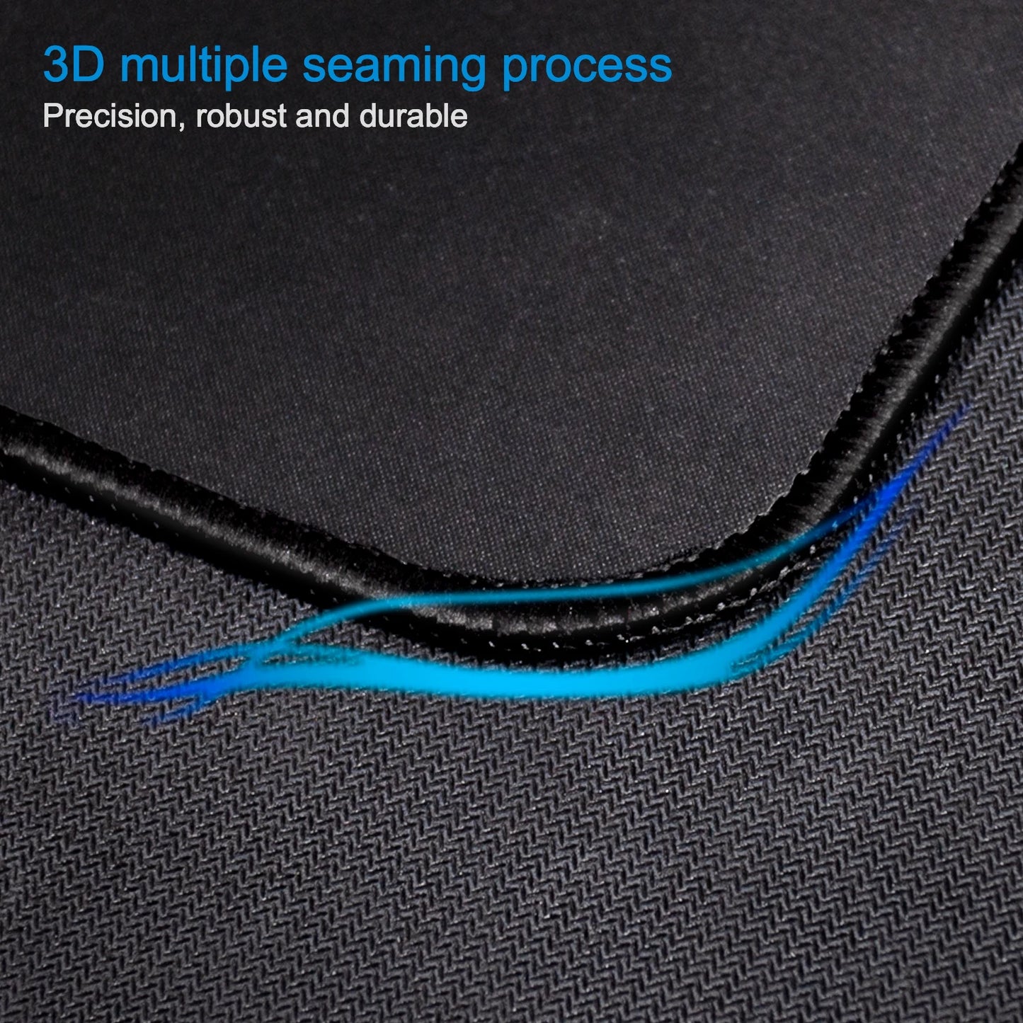 Mouse Pad with Stitched Edge Gaming Mousepad Small Non-Slip Rubber Base Washable Portable for Office Home Computer Laptop
