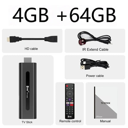 Android TV Stick Set Top Box 8K Dual WiFi 6 Quad Core BT5.0 HDR+10 Google Assistant for Netflix YouTube iptv H313 Media Player