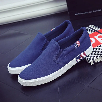 Men Casual Shoes Canvas Luxury 2025 Mens Loafers Breathable Slip on FlatsMale Vulcanized Shoes White Driving Shoes Plus Size 47