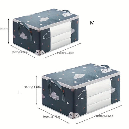 Large Capacity Multi-Purpose Storage Bag with Handles, Dustproof  Moisture-Resistant Odorless Non-Woven Fabric
