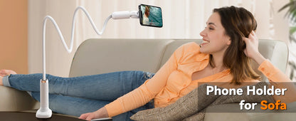 Oatsbasf Gooseneck Tablet Stand Holder Phone Stand Holder with Adjustable Flexible Long Arm for Bed Lazy Bracket 4.7-13" Device