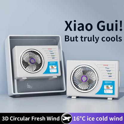 Home High-Speed Desktop Fan with Multiple Adjustable Levels Cool Circulating Air Mini Air Conditioning Style Silent Cooling Fan
