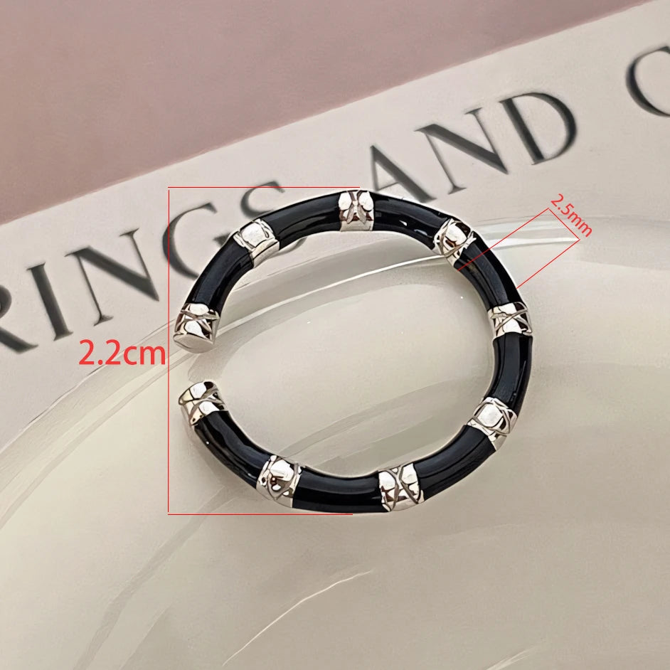 VENTFILLE 925 Sterling Silve Love Heart  Ring for Women Girl Gift Line Pearl Korean Sweet  Jewelry Birthday Gift Dropshipping