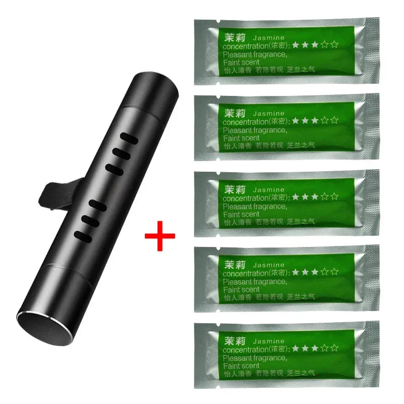 1/3/4Sets Car Air Freshener Outlet Car Air Conditioning Vent Solid Perfume Car Perfume Stick Supplement 6 Flavour