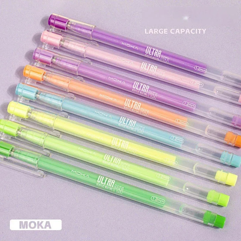 150/6 Colors Acrylic Gel Pen Student Diary Scrapbook Painting DIY Gel Pen Set Color Drawing Doodling Art Markers School Supplies