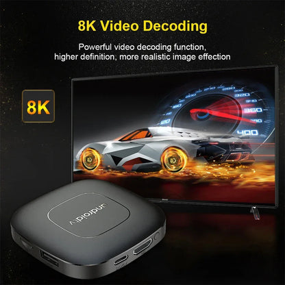 Smart TV Box 8GB 128GB Android 14 ATV Allwinner H313 Google Assistant 8K Video 4k HDR10 Media Player T1 Very Fast Set Top Box