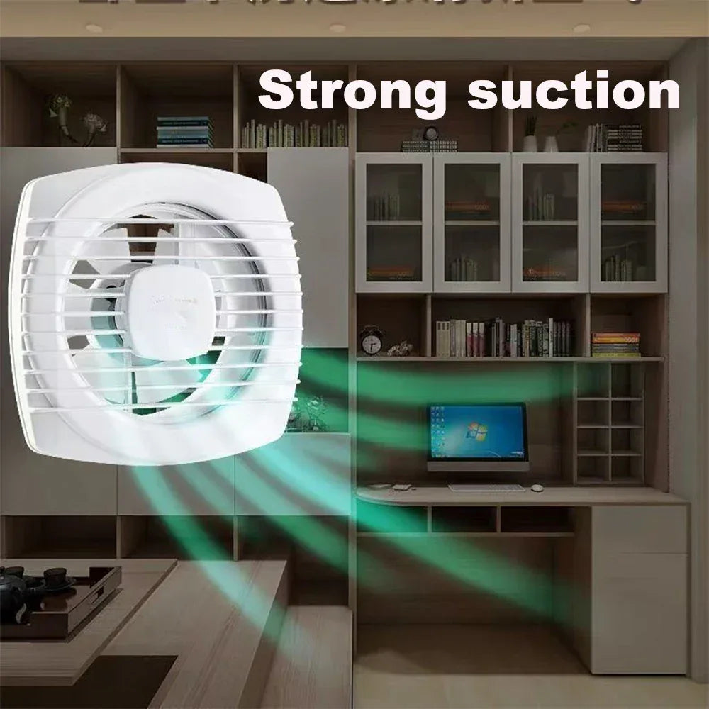 220V 4/6/7inch 110/150/180mm silence Ventilating Strong Exhaust Extractor Fan for Window Wall Bathroom Toilet Kitchen Mounted