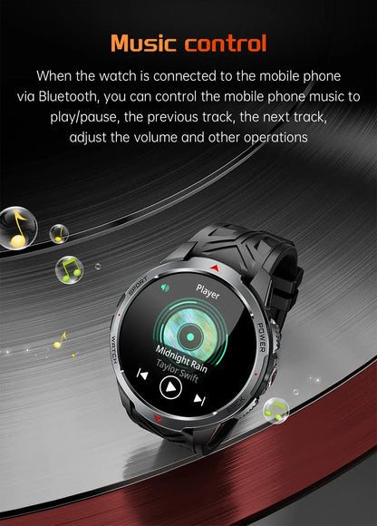 New T-Rex3 Pro 1100mAh Battery Smart Watch Men Compass 5ATM Waterproof Bluetooth Call Heart Rate Sports Run tracker Smartwatch