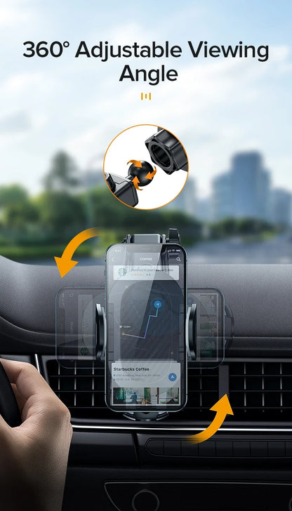 AUFU Sucker Car Phone Holder Smartphone Mount Stand GPS Telefon Mobile Cell Support For iPhone 15 14 13 Pro Max Xiaomi Samsung