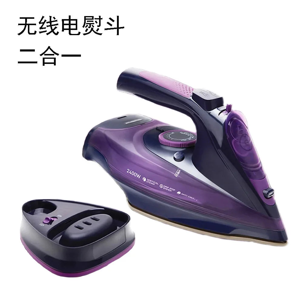 Handheld Electric Iron Cordless Steam Ironing Machine Wireless with Base Electric Iron