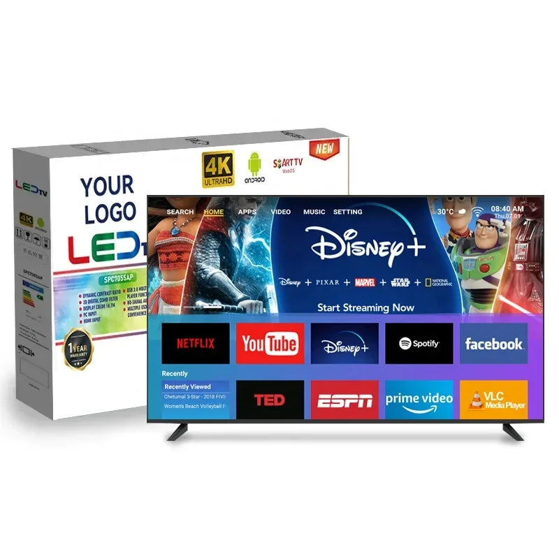 New Design 43 Inch Smart Tv 32 43 50 55 65 Inch 4k Ultra Hd Android Wifi Led Tv Digital Televisions