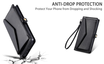 Coque Xiaomi 14 13 12 11 10 - Flip Wallet avec Porte-Carte et Lanière