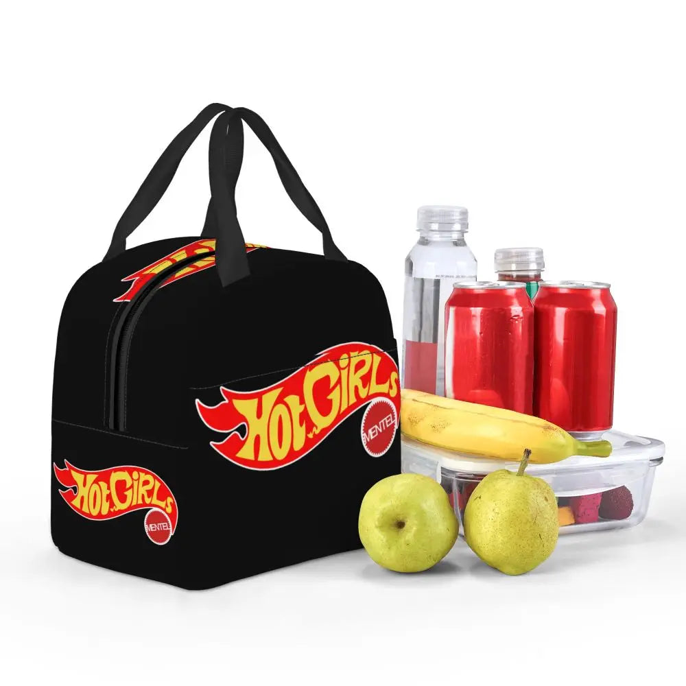 Custom Hot Wheels For Fans Thermal Insulated Lunch Bag Cartoon Sport Car Portable Lunch Container Travel Multifunction Food Box