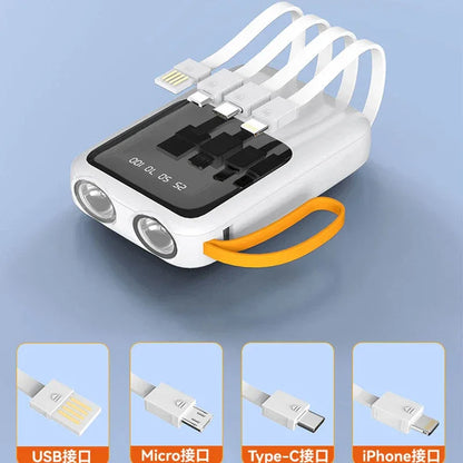 3*18650 Power Bank Fast Charging Powerbank Portable Battery Charger PowerBank For iPhone Xiaomi 4IN1 Mini Battery Storage Boxes