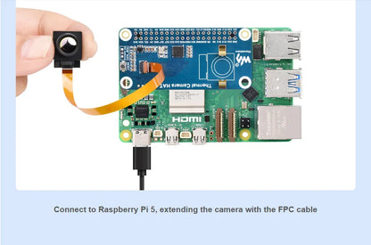 Long-wave IR Thermal Imaging Camera Module, Raspberry Pi IR Camera, 80×62 Pixels, Options for FOV and Connector