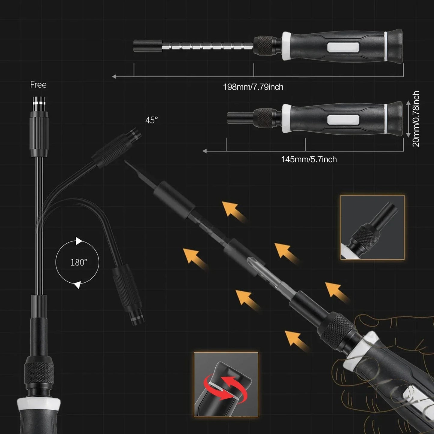 Precision Screwdriver Set, Laptop Tool Kit, 152/25 in 1 Professional Computer Screwdriver Repair Kit T5 T6 Torx Screwdriver