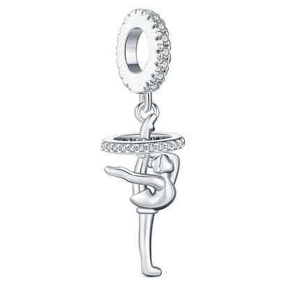 Elegant Mother's Day gifts For mom Ballet Pendant Fit Original Bracelet Diy Jewelry Fine Perfect Heart Rainbow Charm Daily Wear