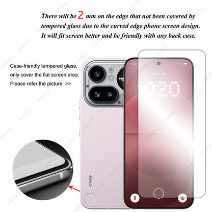 For Nothing Phone 4a Pro Glass Clear HD Protective Film For Nothing Phone 4a Temperd Film Screen Protector Camera Lens Protector by PDG ibma