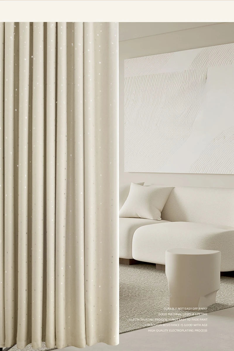 Home Children's Room Blackout Curtain Bedroom Soundproof Drapes Large Area Balcony Bay Window Curtains Modern Living Room Drape