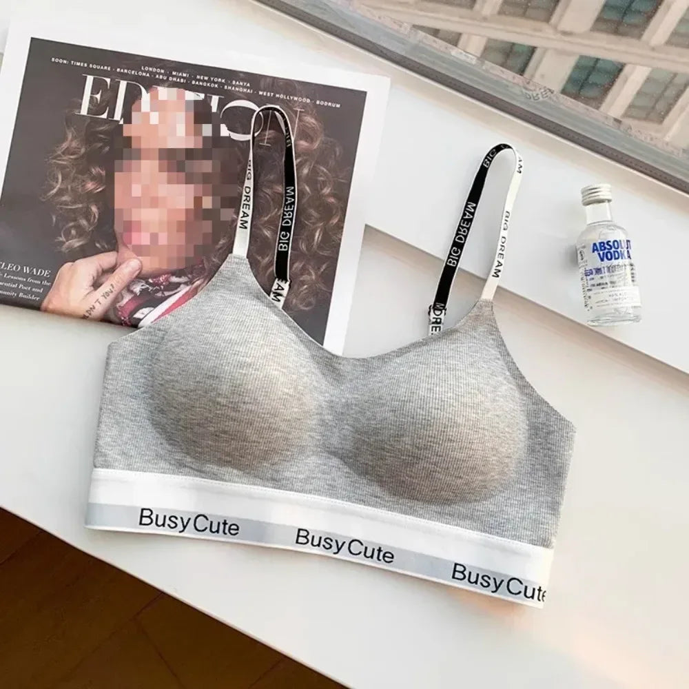 Women's Anti-sagging Sports Underwear Without Underwire, Thin Top and Thick Bottom Bra, Breathable and Beautiful Back