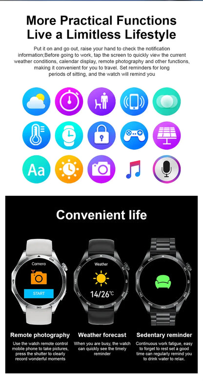 2025 New Blood Pressure Smart Watch Men ECG Monitoring Heart Rate Monitor Women Smartwatch BT Call Fitness Tracker Sport Watches