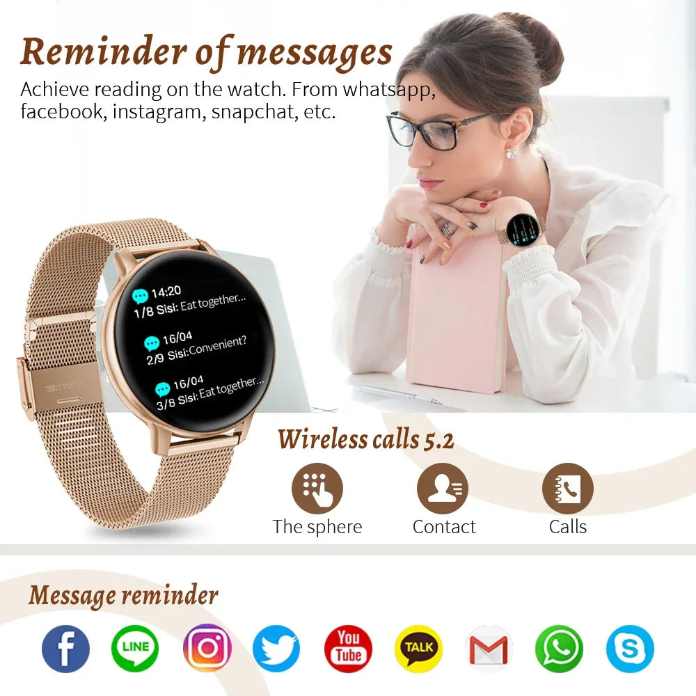 LIGE Bluetooth Call Smart Watch Women Custom Dial Watches Men Sport Fitness Tracker Heart Rate Smartwatch For Android IOS 2025