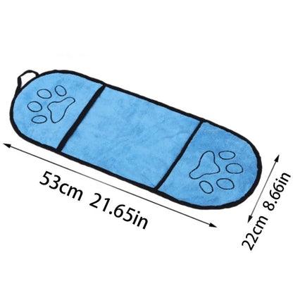 1Pcs Super Absorbent Pet Bath Towel Quick-drying Cat Towels Convenient Soft Bath Robe Dry Pet Cleaning Washcloth Dog Accessories