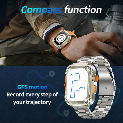 LIGE Smart Watch 2.1 inch AMOLED Health Sports Man Watch Heart Rate Bluetooth Calling Smart watch For Men Women For Android IOS