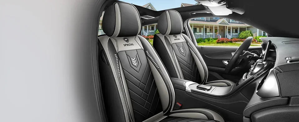 1pcs All inclusive seat cover full leather car seat cushion Driver's seat cover or passenger seat cover all season universal pad by PDG ibma