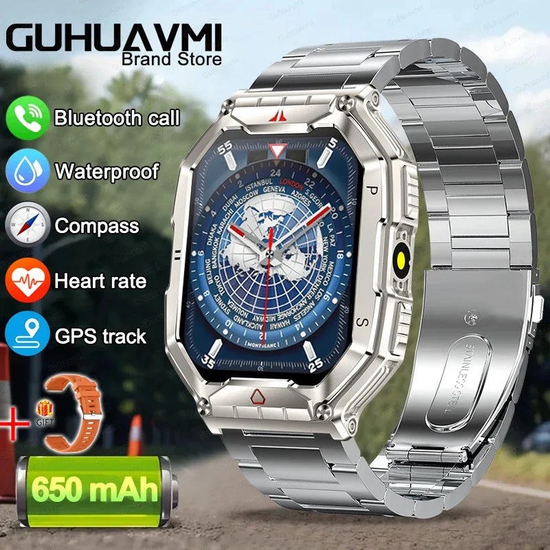 2025 New Men's Smart Watch 360 * 360 HD Touch Screen Sports Waterproof Smartwatch Health Monitoring Bluetooth Call Smart Watches
