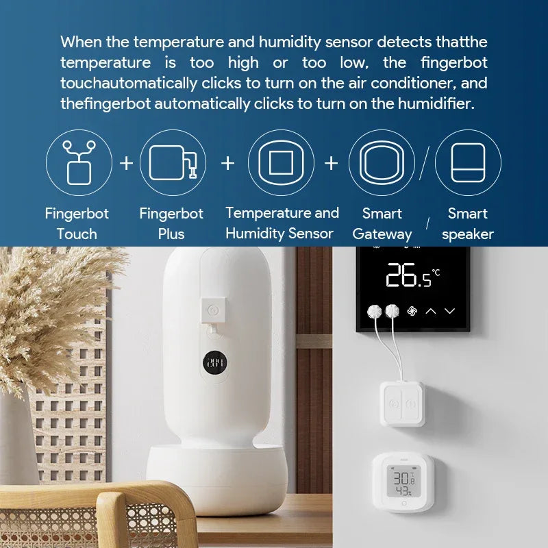 Tuya BLE Touch Screen Finger Robot Rechargeable Smart remote control timing screen clicker Touch Switch Robot Remoter AlexaVoice
