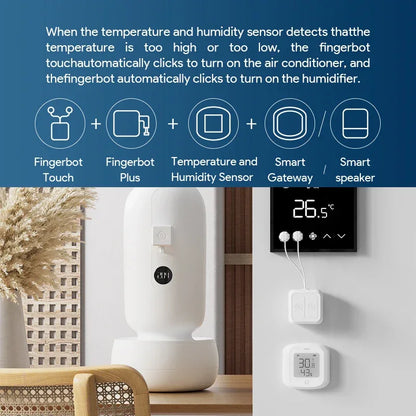 Tuya BLE Touch Screen Finger Robot Rechargeable Smart remote control timing screen clicker Touch Switch Robot Remoter AlexaVoice
