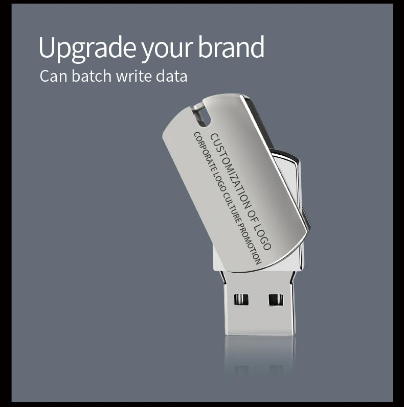 (over 10pcs Free Logo)Metal Flash Drive 4G 8G 32G Pendrive 64gb High Speed Memoria Usb Stick Waterproof Usb Pen Drives 1pcs 128g