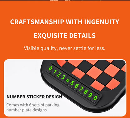 Car Phone Holder, Multifunctional, Dashboard Anti-Slip Mat, Navigation Stand, Parking Number Plate