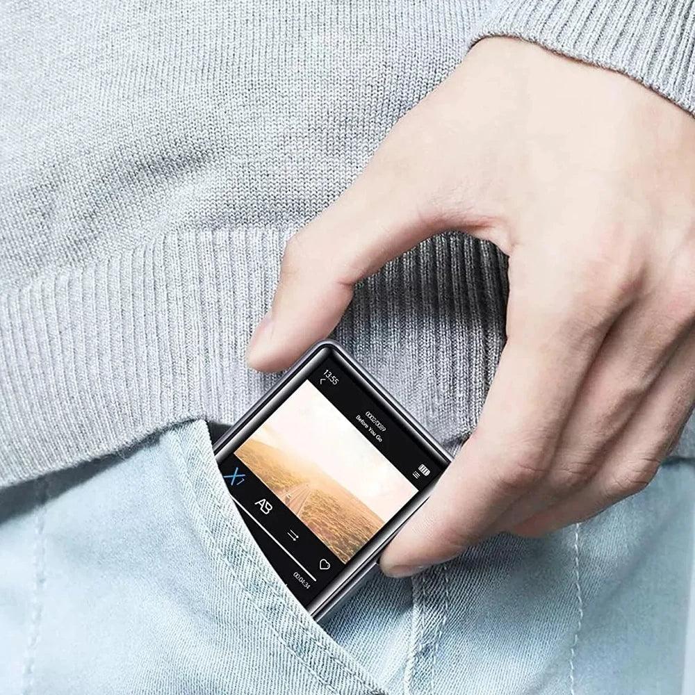 MP3 Player Bluetooth 5.4 Built-in Speaker Hi-Fi Music Player 2.4 Inch Touch Screen MP3 Walkman Video FM Radio Recording Camera