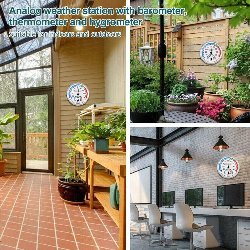 Thermometer Hygrometer Thermo Analog Humidity Indoor Climate Control Home Office Outdoor Garden Restaurant Measuring Tool