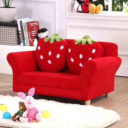 Children's Sofa Cute Cartoon Fabric Strawberry Sofa Modern Tatami Combination Baby Sofa