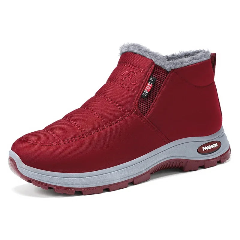 Winter New Women's Warm Cotton Boots Fleece-lined Thickened Waterproof Non-slip Women's Cotton Shoes Snow Boots