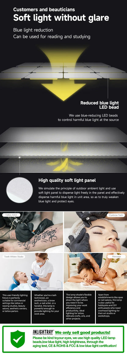 2025 New 23inch 45w Arc Half Moon Ring Light for Lashes Studio lights Photography Light Floor lamps for Eyelash Extension Beauty