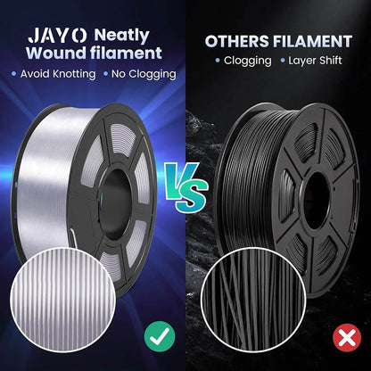 JAYO PLA/PLA META/PETG/SILK/PLA+/Wood/ ABS/Marble 3D Printer Filament 1.75mm 5KG 3D Printing Materials for 3D Printer&3D Pen