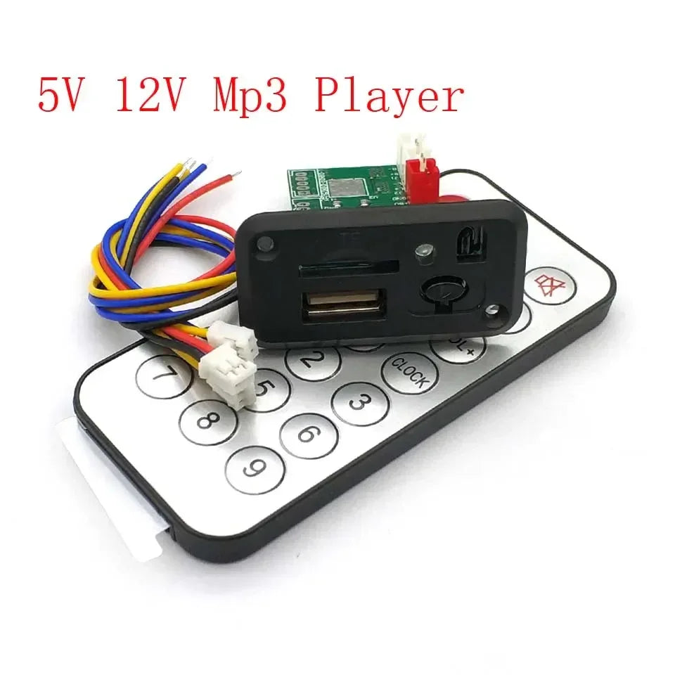 Mini 5V MP3 Decoder Board 3W*2 Decoding Module MP3 WAV U Disk TF Card USB Amplifier Speaker Audio Board with Remote Control Wire
