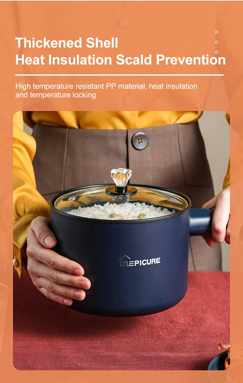 Multifunction Cooker Household Single/Double Layer Hot Pot Electric Rice Cooker Student Dormitory Mini Non-stick Pan Pots EU/US
