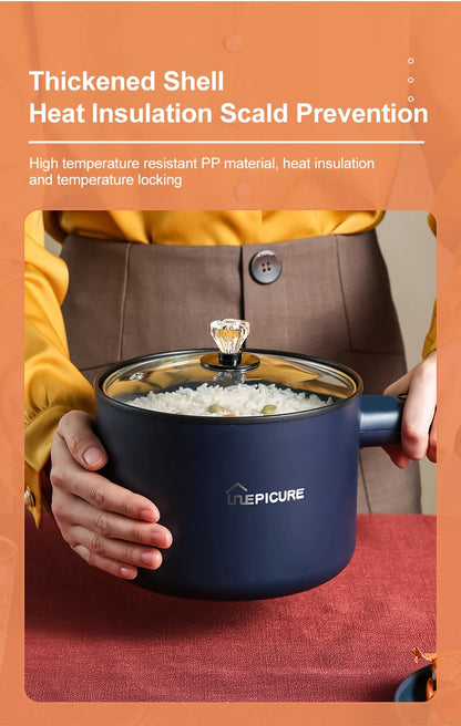 Multifunction Cooker Household Single/Double Layer Hot Pot Electric Rice Cooker Student Dormitory Mini Non-stick Pan Pots EU/US